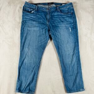 Lucky Jeans Women 24W Blue Denim Georgia Weekender High Rise Medium Wash Stretch